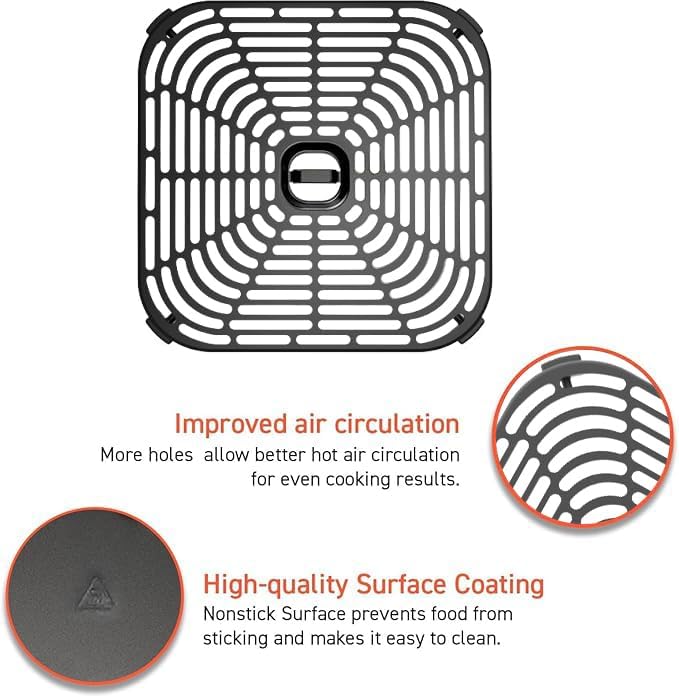 Cosori Crisper Tray for TurboBlaze DC601 Air Fryer, Ceramic Coating